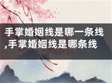 手掌婚姻线是哪一条线,手掌婚姻线是哪条线