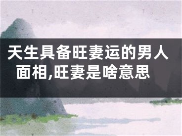 天生具备旺妻运的男人面相,旺妻是啥意思