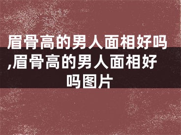 眉骨高的男人面相好吗,眉骨高的男人面相好吗图片