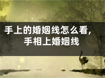 手上的婚姻线怎么看,手相上婚姻线