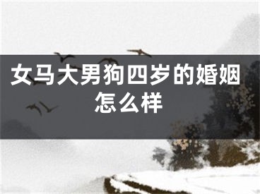女马大男狗四岁的婚姻怎么样