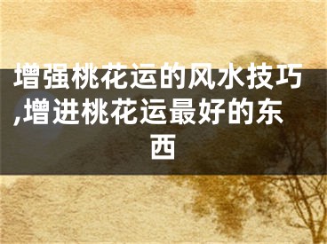 增强桃花运的风水技巧,增进桃花运最好的东西