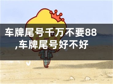 车牌尾号千万不要88,车牌尾号好不好