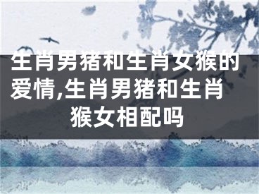 生肖男猪和生肖女猴的爱情,生肖男猪和生肖猴女相配吗