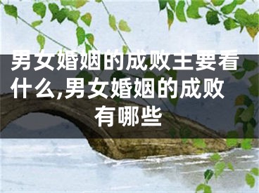 男女婚姻的成败主要看什么,男女婚姻的成败有哪些