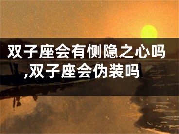 双子座会有恻隐之心吗,双子座会伪装吗
