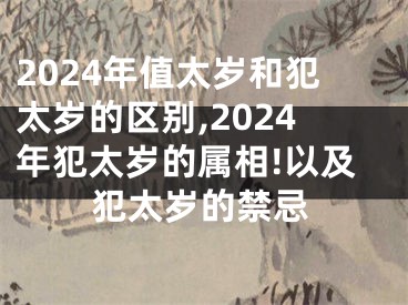 2024年值太岁和犯太岁的区别,2024年犯太岁的属相!以及犯太岁的禁忌