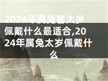 2024年属兔害太岁佩戴什么最适合,2024年属兔太岁佩戴什么