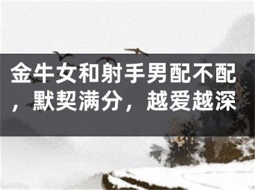 金牛女和射手男配不配，默契满分，越爱越深