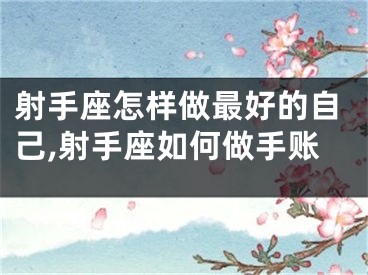 射手座怎样做最好的自己,射手座如何做手账