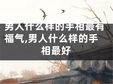 男人什么样的手相最有福气,男人什么样的手相最好