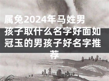 属兔2024年马姓男孩子取什么名字好面如冠玉的男孩子好名字推荐