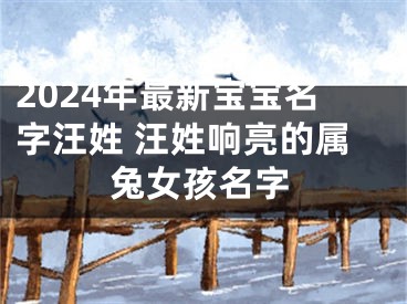 2024年最新宝宝名字汪姓 汪姓响亮的属兔女孩名字