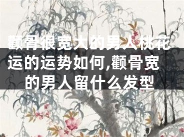 颧骨很宽大的男人桃花运的运势如何,颧骨宽的男人留什么发型