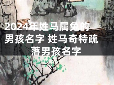 2024年姓马属兔的男孩名字 姓马奇特疏落男孩名字