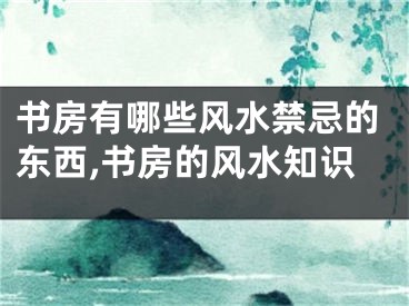 书房有哪些风水禁忌的东西,书房的风水知识