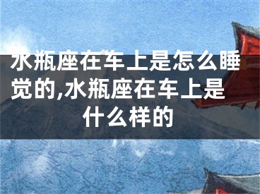 水瓶座在车上是怎么睡觉的,水瓶座在车上是什么样的