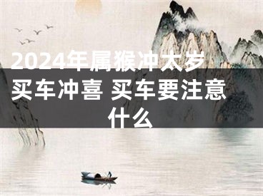 2024年属猴冲太岁买车冲喜 买车要注意什么