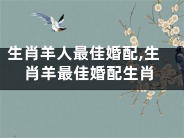 生肖羊人最佳婚配,生肖羊最佳婚配生肖
