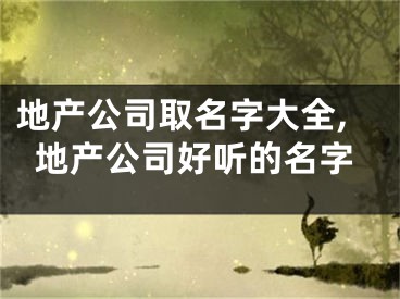 地产公司取名字大全,地产公司好听的名字