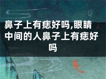 鼻子上有痣好吗,眼睛中间的人鼻子上有痣好吗