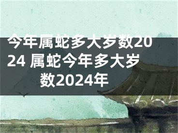 今年属蛇多大岁数2024 属蛇今年多大岁数2024年