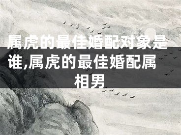 属虎的最佳婚配对象是谁,属虎的最佳婚配属相男