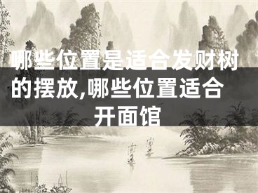 哪些位置是适合发财树的摆放,哪些位置适合开面馆