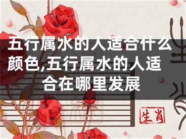 五行属水的人适合什么颜色,五行属水的人适合在哪里发展