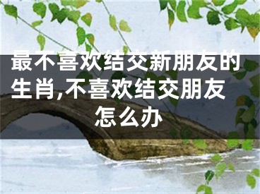 最不喜欢结交新朋友的生肖,不喜欢结交朋友怎么办