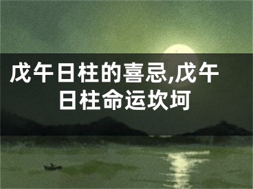 戊午日柱的喜忌,戊午日柱命运坎坷