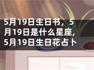 5月19日生日书，5月19日是什么星座,5月19日生日花占卜