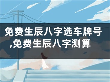 免费生辰八字选车牌号,免费生辰八字测算