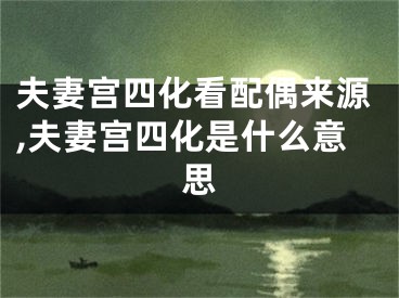 夫妻宫四化看配偶来源,夫妻宫四化是什么意思