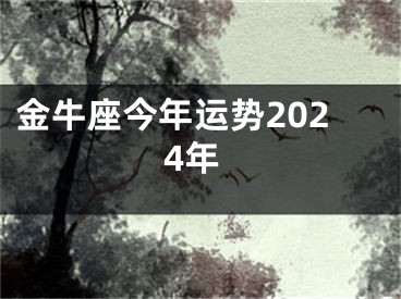 金牛座今年运势2024年