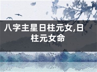 八字主星日柱元女,日柱元女命