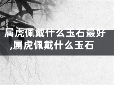 属虎佩戴什么玉石最好,属虎佩戴什么玉石