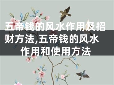 五帝钱的风水作用及招财方法,五帝钱的风水作用和使用方法