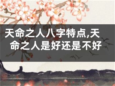 天命之人八字特点,天命之人是好还是不好
