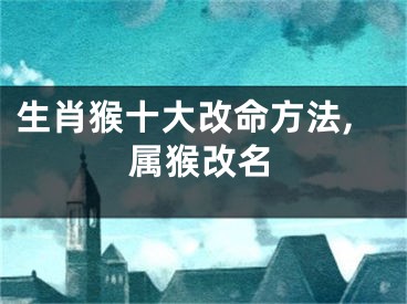 生肖猴十大改命方法,属猴改名