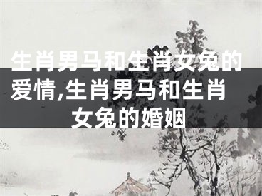 生肖男马和生肖女兔的爱情,生肖男马和生肖女兔的婚姻