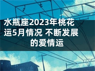 水瓶座2023年桃花运5月情况 不断发展的爱情运