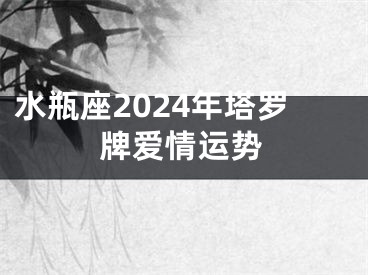水瓶座2024年塔罗牌爱情运势
