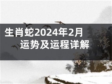 生肖蛇2024年2月运势及运程详解