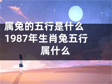 属兔的五行是什么  1987年生肖兔五行属什么