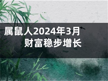 属鼠人2024年3月财富稳步增长