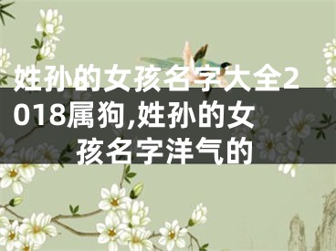 姓孙的女孩名字大全2018属狗,姓孙的女孩名字洋气的