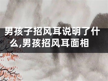 男孩子招风耳说明了什么,男孩招风耳面相