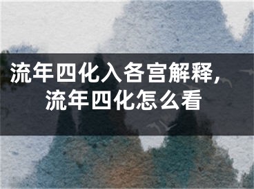流年四化入各宫解释,流年四化怎么看