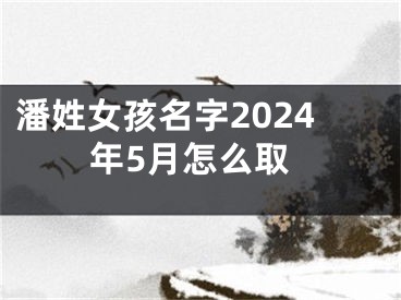 潘姓女孩名字2024年5月怎么取